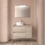 Mueble de baño Noja suspendido 2 cajones con 1 puerta sobre encimera 85 cm natural de Salgar